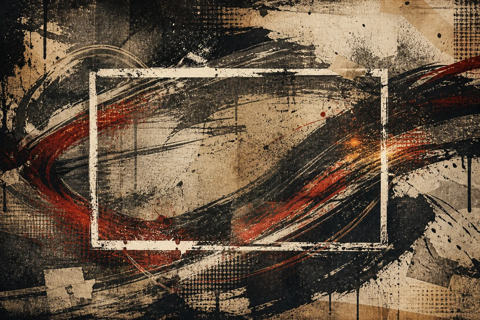 Abstract graffiti composition for the section “Where are your new videos?”